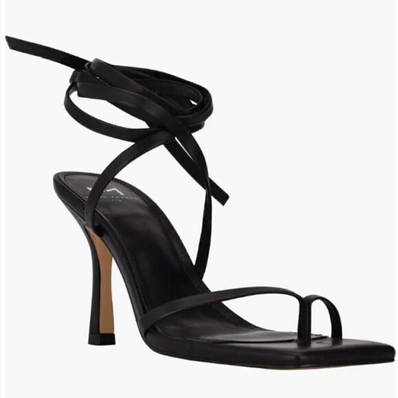 Marc Fisher LTD. Women's Dominic Ankle Tie High Heel Sandals - Size 8.5 - Picture 1 of 8